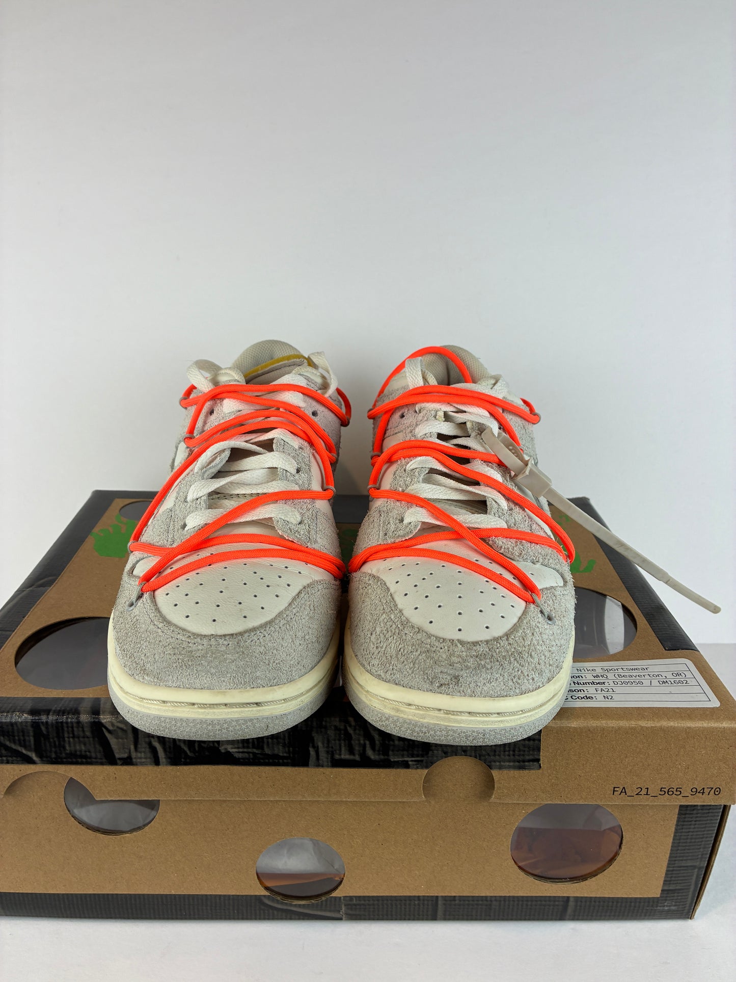 Nike Off-White x Dunk Low Lot 11 of 50 Size 9.5 DJ0950 108