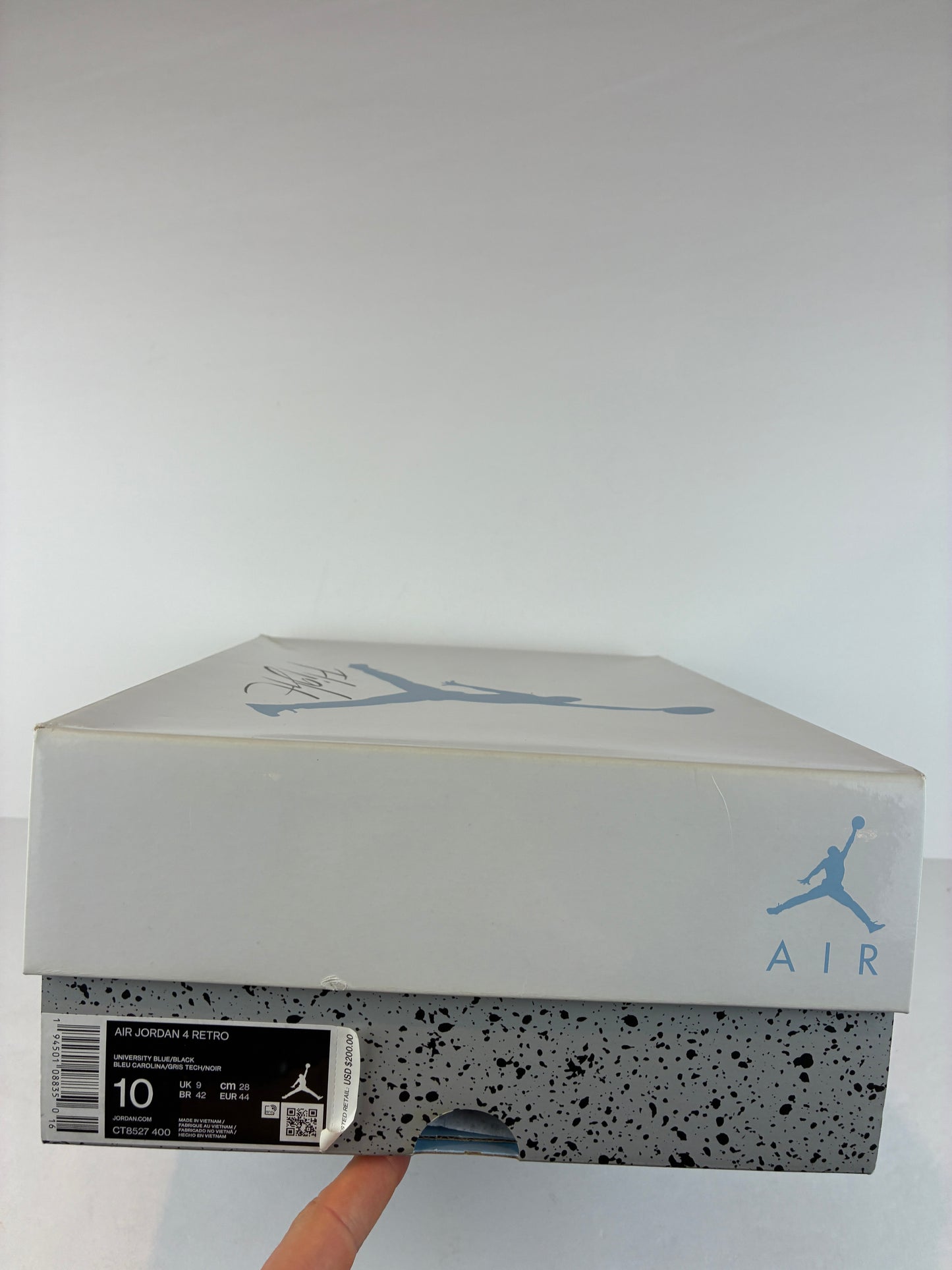 Jordan 4 Retro Mid University Blue Size 10 CT8527 400