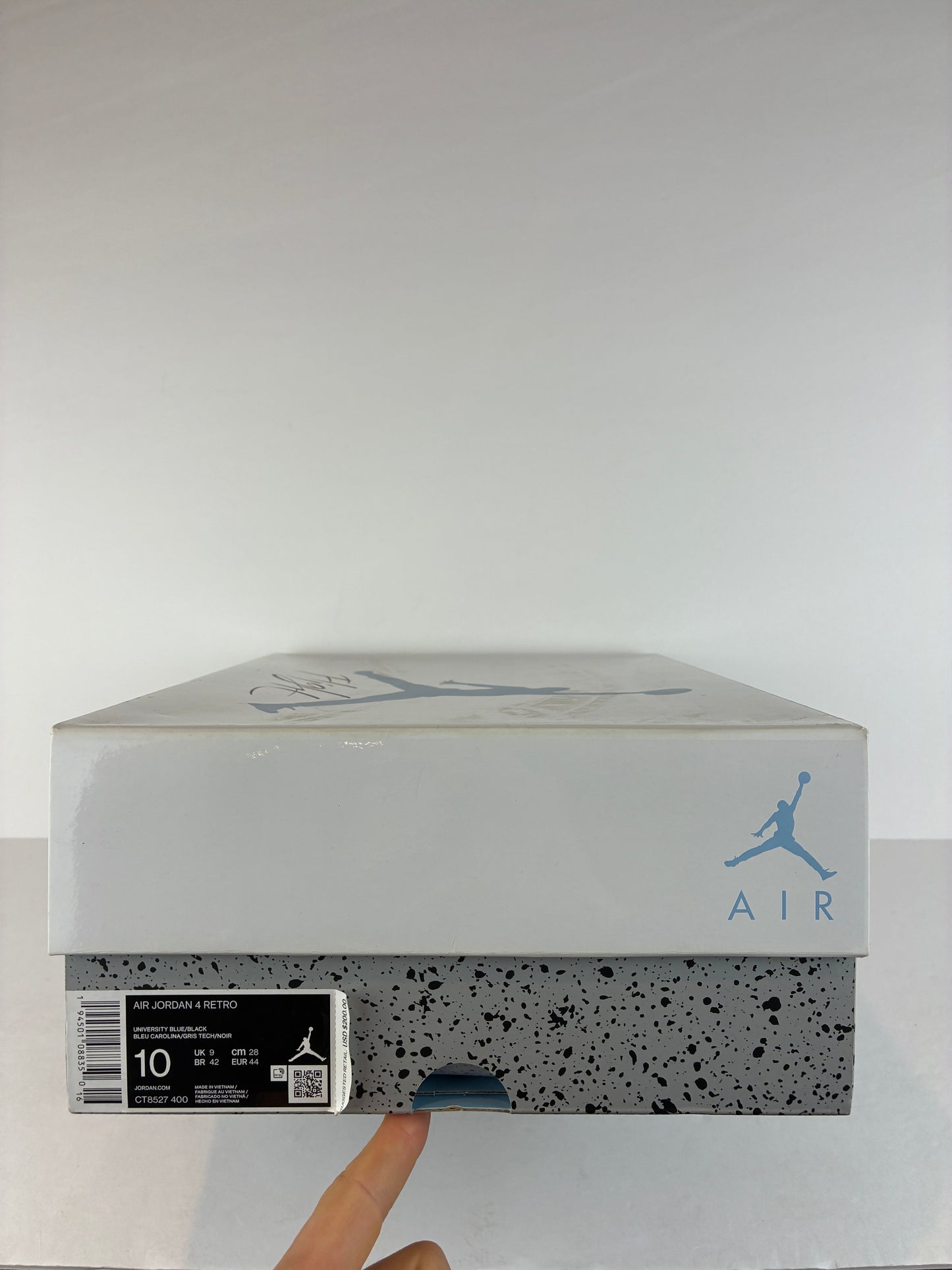 Jordan 4 Retro Mid University Blue Size 10 CT8527 400
