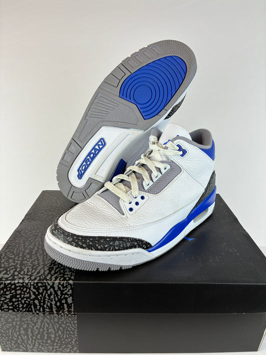 Jordan 3 Retro Mid Racer Blue Size 10 CT8532 145