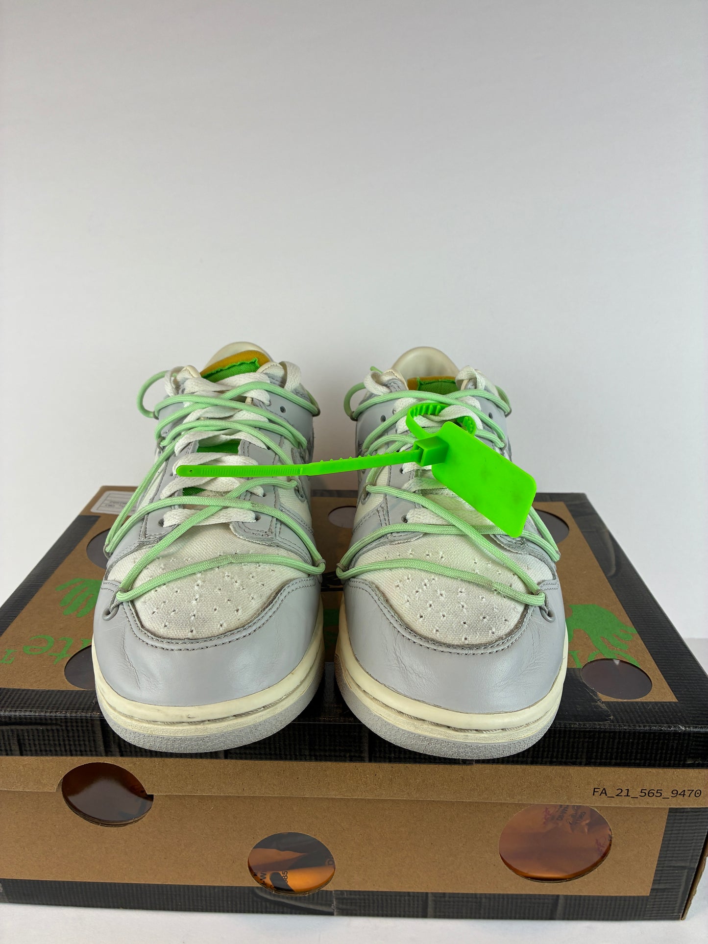 Nike Off-White x Dunk Low Lot 07 of 50 Size 9.5 DM1602 108
