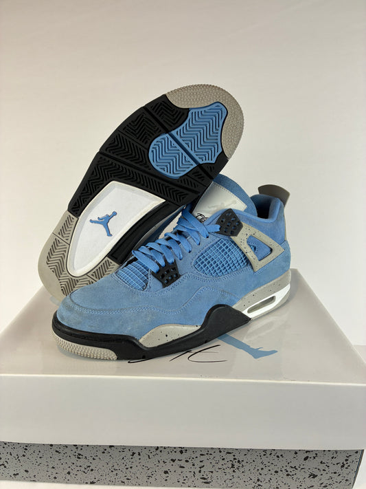 Jordan 4 Retro Mid University Blue Size 10 CT8527 400