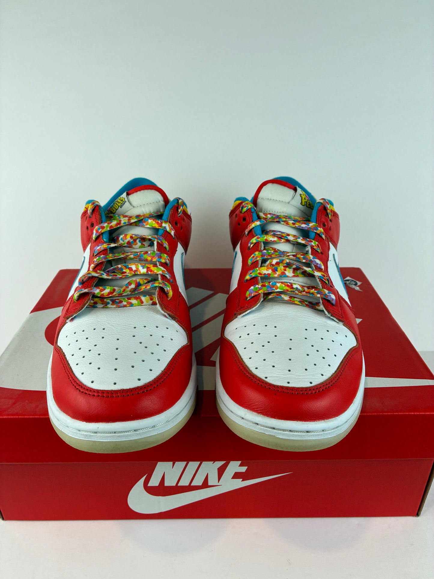 Nike Dunk Low x LeBron James x Fruity Pebbles Red Size 11 DH8009 600