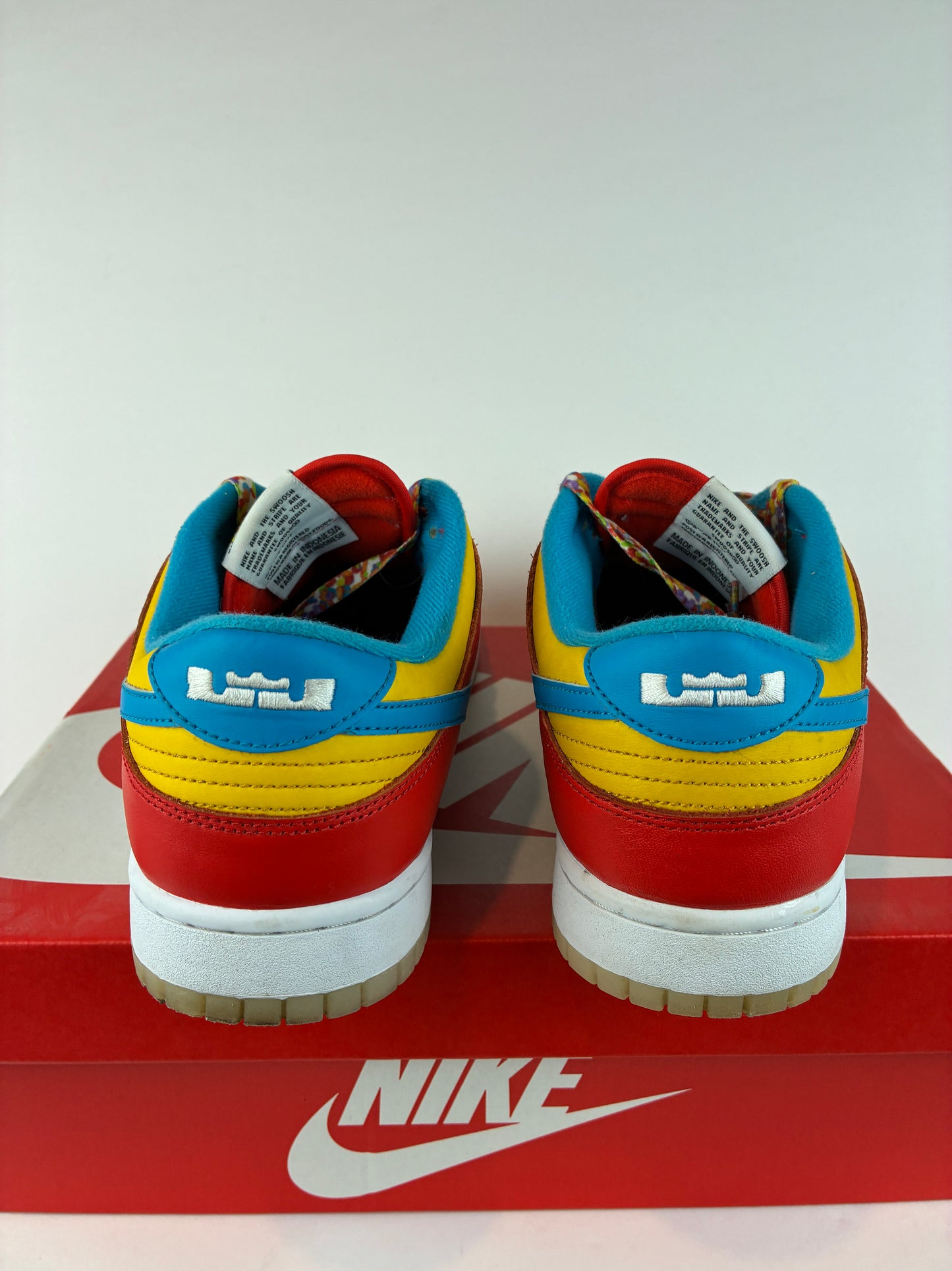 Nike Dunk Low x LeBron James x Fruity Pebbles Red Size 11 DH8009 600