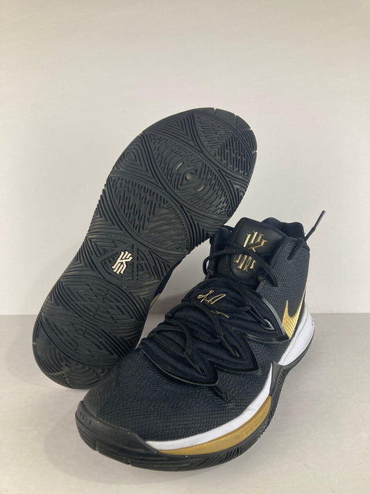 Nike Kyrie 5 Black Metallic Gold Size 12 AO2918 007