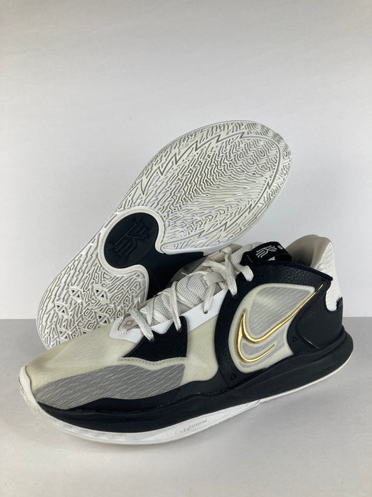 Nike Kyrie 5 Low White Black Metallic Gold Size 14 DJ6012 101