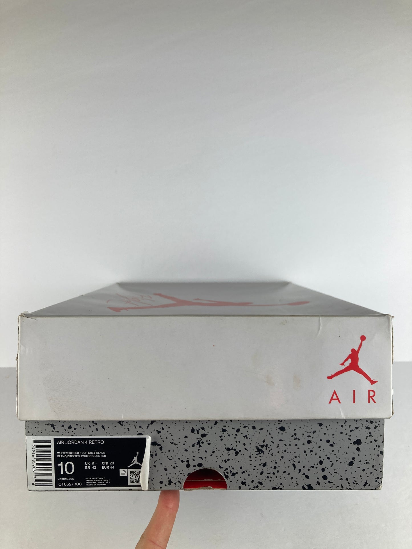 Jordan 4 Retro Mid White Oreo Size 10 CT8527 100