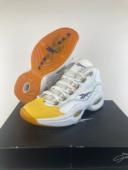 Reebok Question Mid Yellow Toe Size 7.5 FX4278