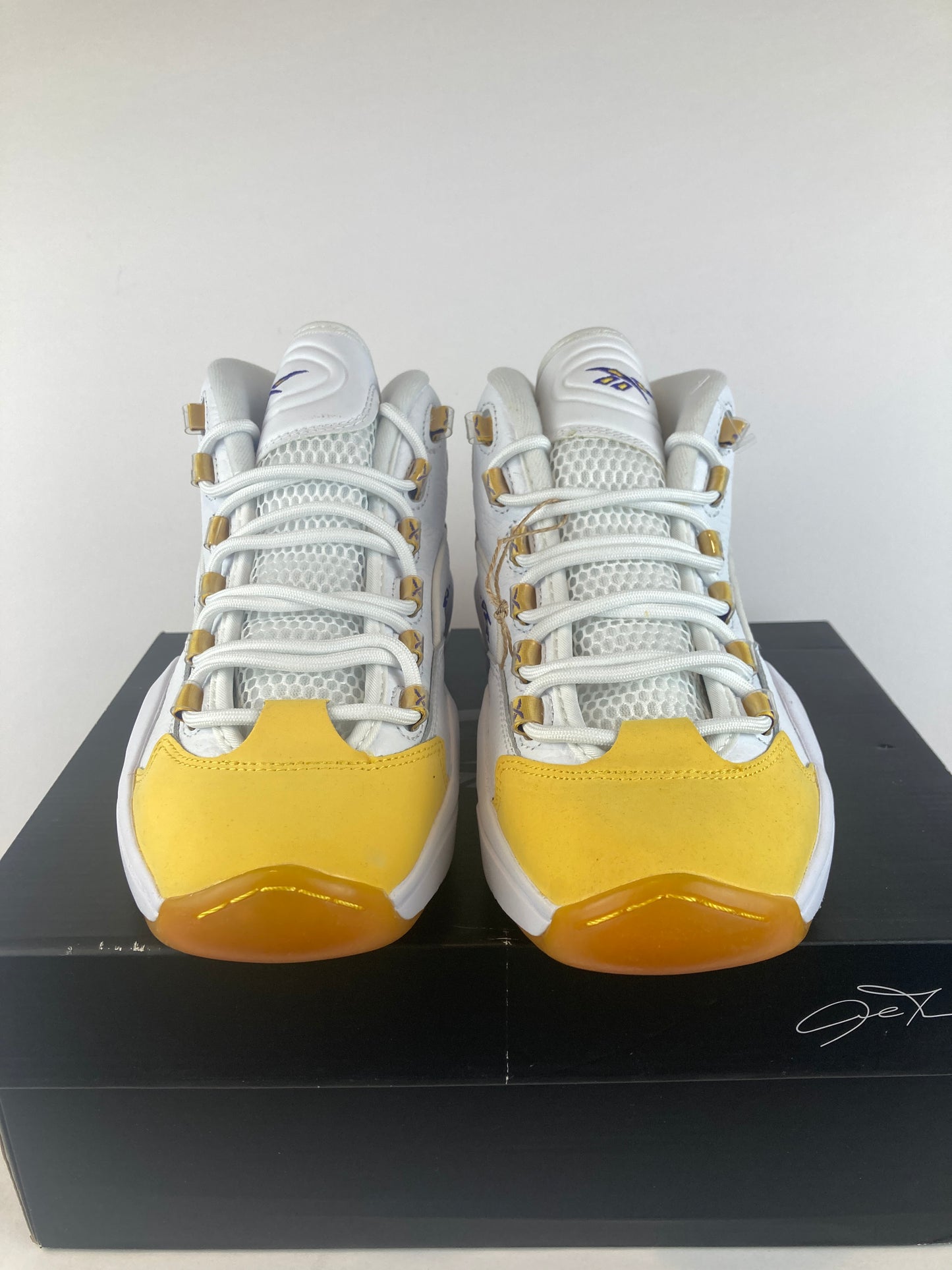 Reebok Question Mid Yellow Toe Size 7.5 FX4278
